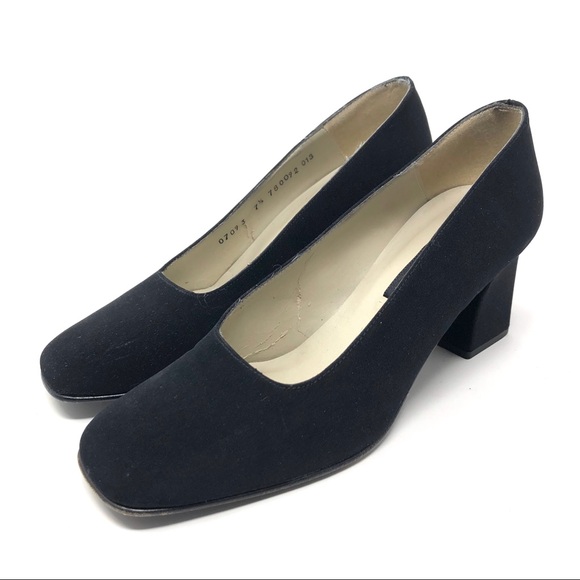 KENNETH COLE black fabric heels - Picture 1 of 7